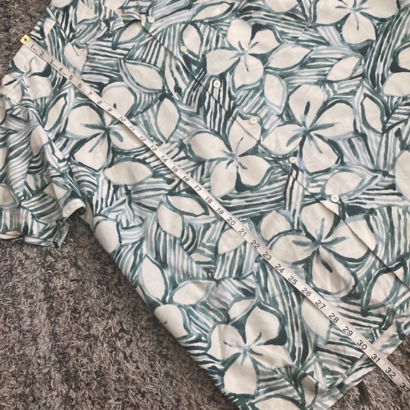Nautica men’s 55% linen tropical print short sleeve shirt size extra-large - Picture 3 of 7